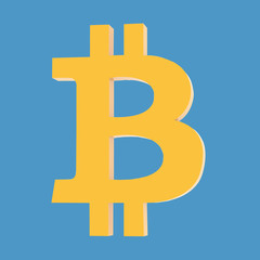 Bitcoin Sign Isolated