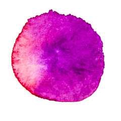 isolated watercolor purple circle, spot