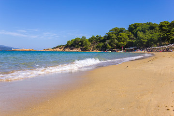 Banana beach on the Skiathos island, Greece