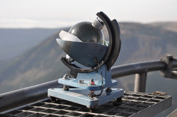 Campbell Stokes recorder-Meteorology Weather Instrument - Karkonoski National Park