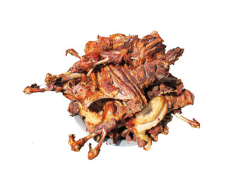 Chicken roasted, regional tradition dish of Central Asia.