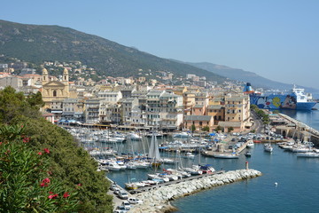 Fototapeta na wymiar Corse, Bastia, le port.