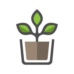 Plant in pot icon.