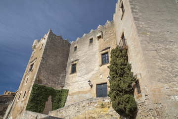 Fototapeta na wymiar Castle of Altafulla, Renaissance style, Altafulla,Costa Daurada, province Tarragona, Catalonia.Spain.