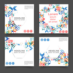Fototapeta premium Abstract color brochure