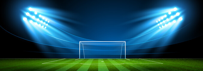 Naklejka premium Football Arena. Stadium. Vector