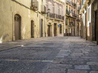 Fototapeta na wymiar Street view, Tarragona, Catalonia.Spain.