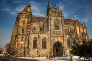 Fototapeta na wymiar Gothic cathedtral in Slovakia