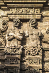 Monumental city gate Porta Nuova in Palermo in Sicily, Italy