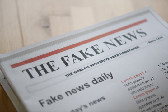 Fake News Paper On Table