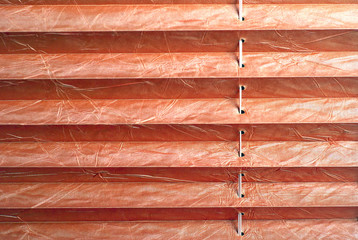Pleated blind red