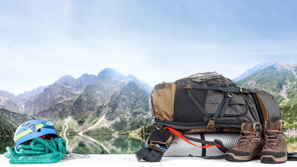 backpack and summer time 