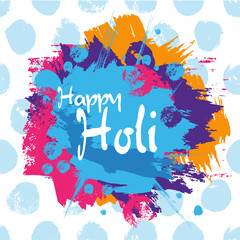 Happy Holi background for color festival of India