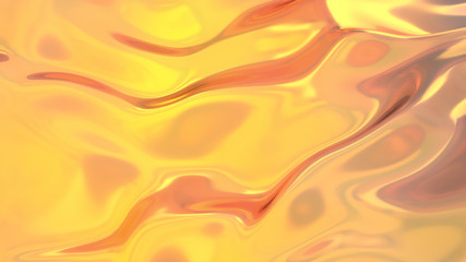 Honey, oil, caramel, beer abstract gold wave liquid background