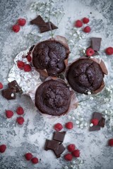 raspberry and chocolate