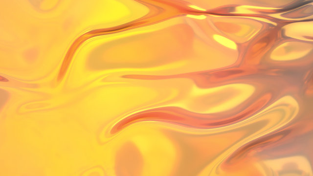 Honey, Oil, Caramel, Beer Abstract Gold Wave Liquid Background