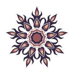 Fire flower vector mandala