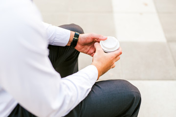 Coffee to go for business people