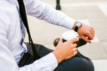 Coffee to go for business people