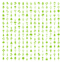 green tree icons