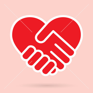 Heart handshake Icon