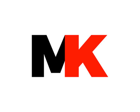 mk letter logo