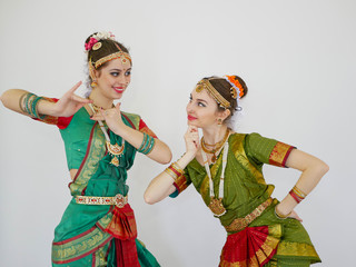 Beautiful Indian girls dancer indian dance.