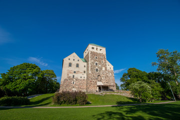 Turku Castle in the city of Turku in Finland. 

Turku Castle is a medieval building founded in the late 13th century.