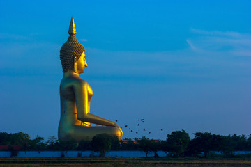 Big Buddha statue and Blue Sky