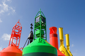 Fahrwassertonnen in Norderney