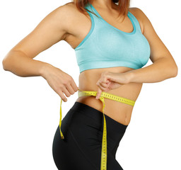 woman with measure tape