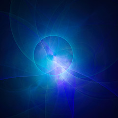 Andromeda's nebula. Star dust. 3D surreal illustration. Sacred geometry. Mysterious psychedelic relaxation pattern. Fractal abstract texture. Digital artwork graphic astrology magic
