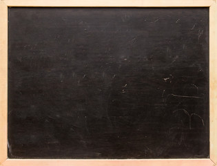 Empty board for drawing by chalk
