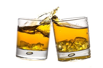 Toasting Whiskey Glasses
