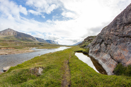 Tundra Landschaftsfotos vom Sommer in Gr&ouml;nland / Kalaallit Nunaat /Sisimiut