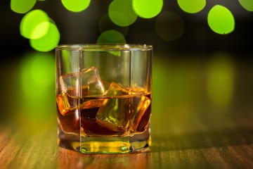 Glass of Whiskey and Ice