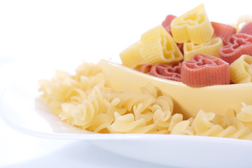 Colored Pasta uncooking