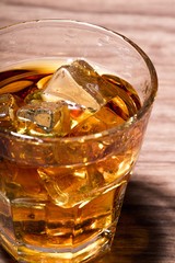 Glass of Whiskey and Ice