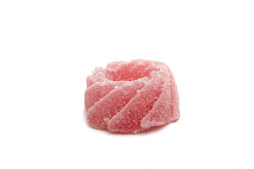 Colorful marmalade isolated on the white background