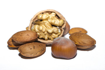 Fototapeta premium Nuts and almonds