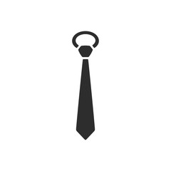 necktie icon in trendy flat style isolated on background