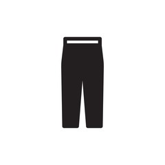pants, trousers filled vector icon. Modern simple isolated sign. Pixel perfect vector  illustration for logo, website, mobile app and other designs