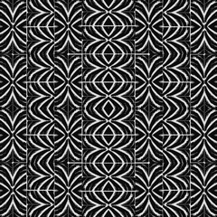 Black and White Tribal Bold Seamless Pattern