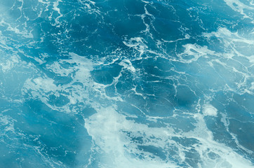 blue water of ocean