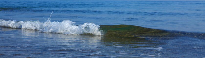 Sea wave close up.