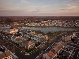 Obraz premium Aerial of Robbinsville NJ