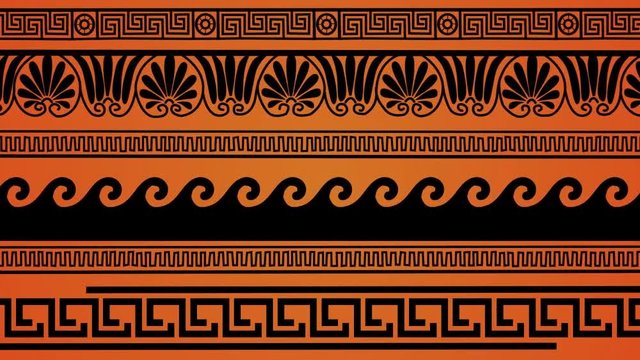 Animation of Greek ornament.