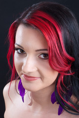 Fototapeta premium Attractive woman with makeup