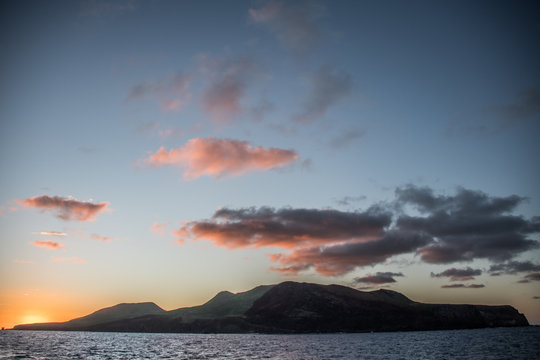 Clarion Island at sunset, Socorro, Baja California