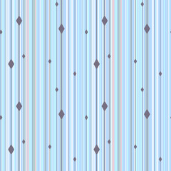 Seamless repeatable pattern with colored vertical lines and rhombuses.